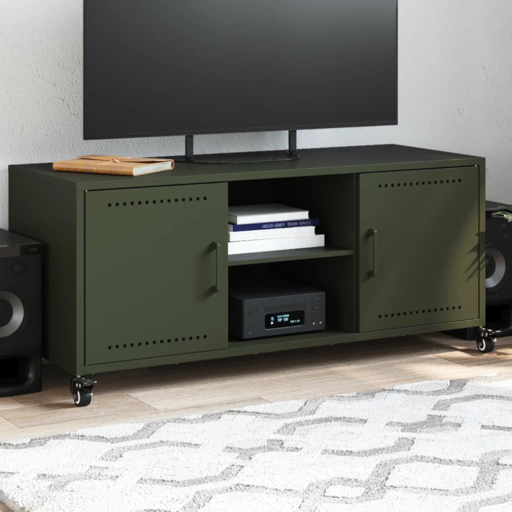 vidaXL TV-Schrank TV-Schrank Olivgrün 100,5x39x43,5 cm günstig online kaufen
