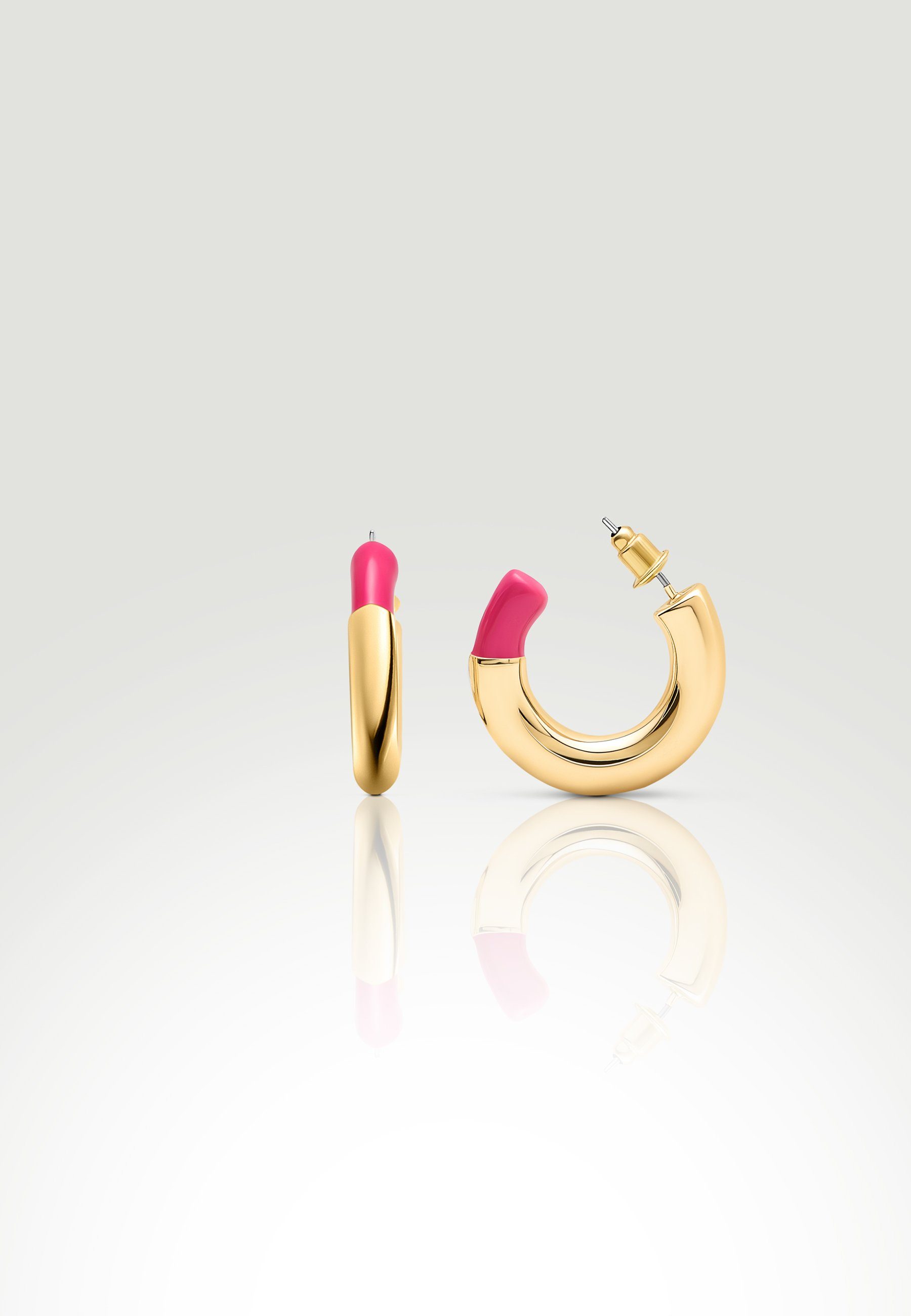 Tokyo Jane Ohrring-Set Camila, klar und minimalistisch Pink