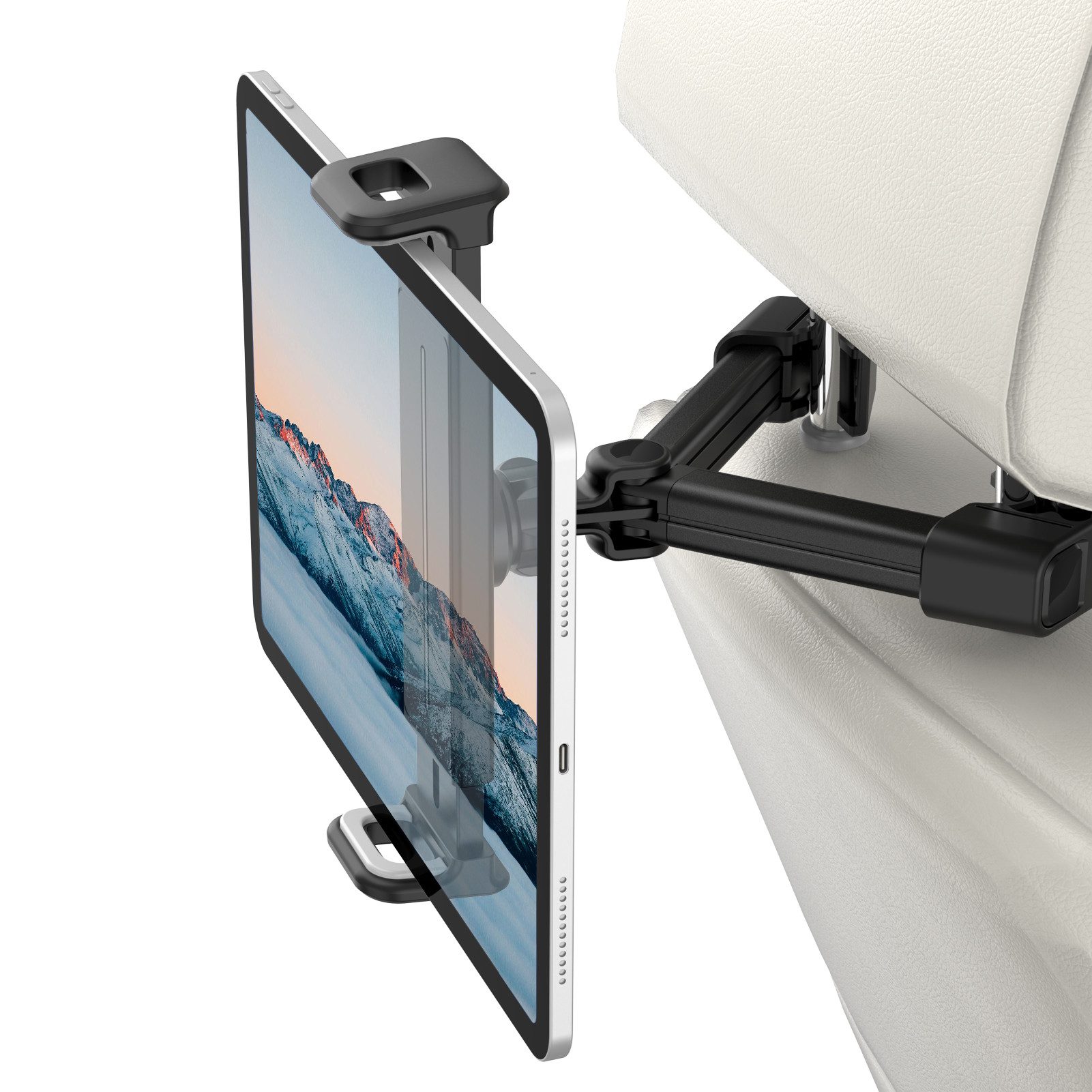 Tablet-Halterung Auto Universal Tablet Halter–360° drehbar Verstellbare KFZ-Kopfstützen