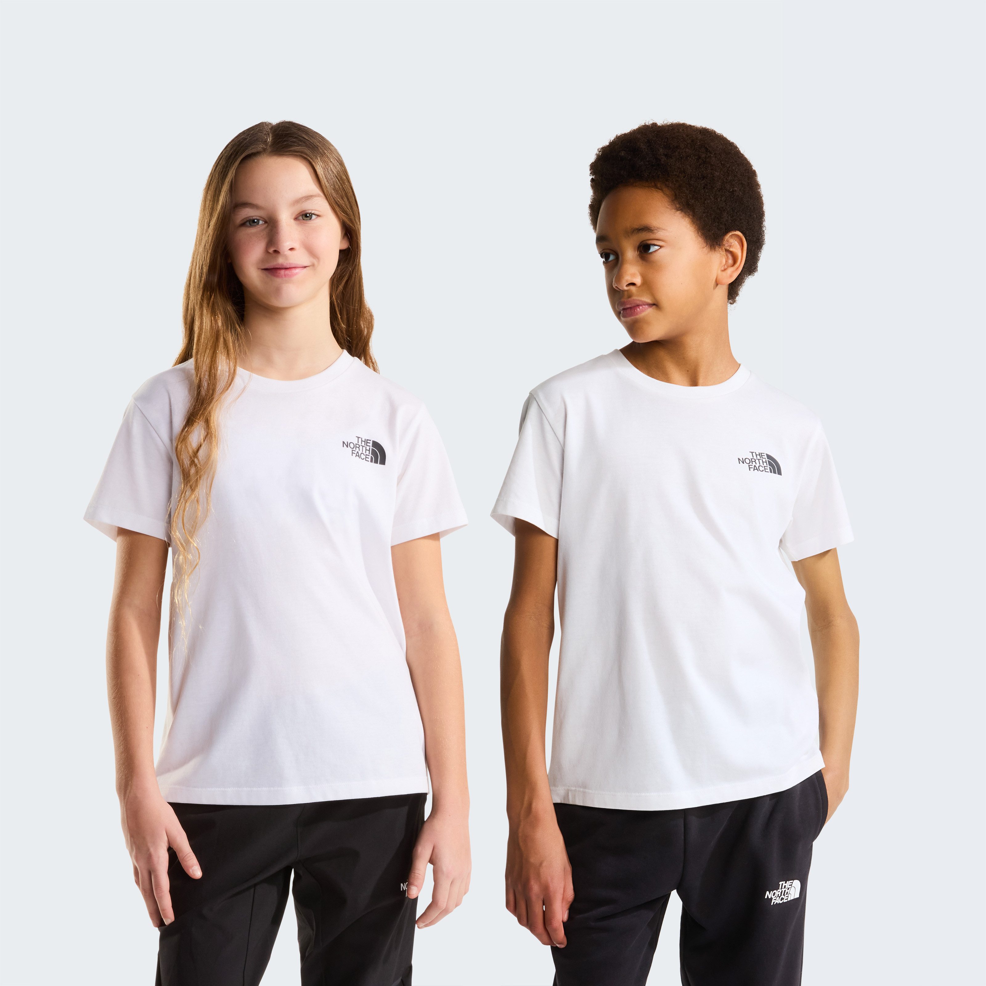 The North Face T-Shirt TEEN SIMPLE DOME REGULAR SS TEE für Jugendliche, sportlicher Stil, Kurzarm, mit Rundhalsausschnitt
