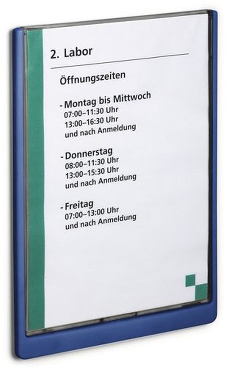 DURABLE Hinweisschild Türschild A4 dunkelblau