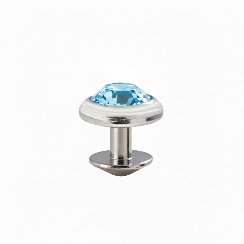 Karisma Piercing-Implantat Karisma Micro Dermal Implantat Diver Titan G23 Surface, Piercing Stein 4mm