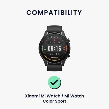 kwmobile Uhrenarmband 2x Sportarmband für Xiaomi Mi Watch / Mi Watch Color Sport, TPU Silikon Armband Set für Fitnesstracker - Розмір L - 14 - 22 cm