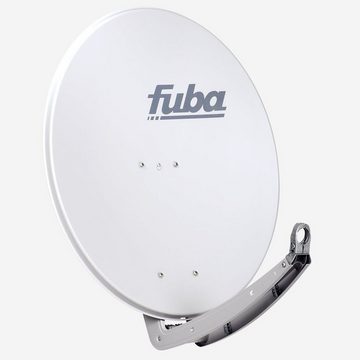 fuba Fuba Antenne 74x84 cm Alu Grau DAA 780 + DELUXE Quad LNB 0,1 dB SAT-Antenne