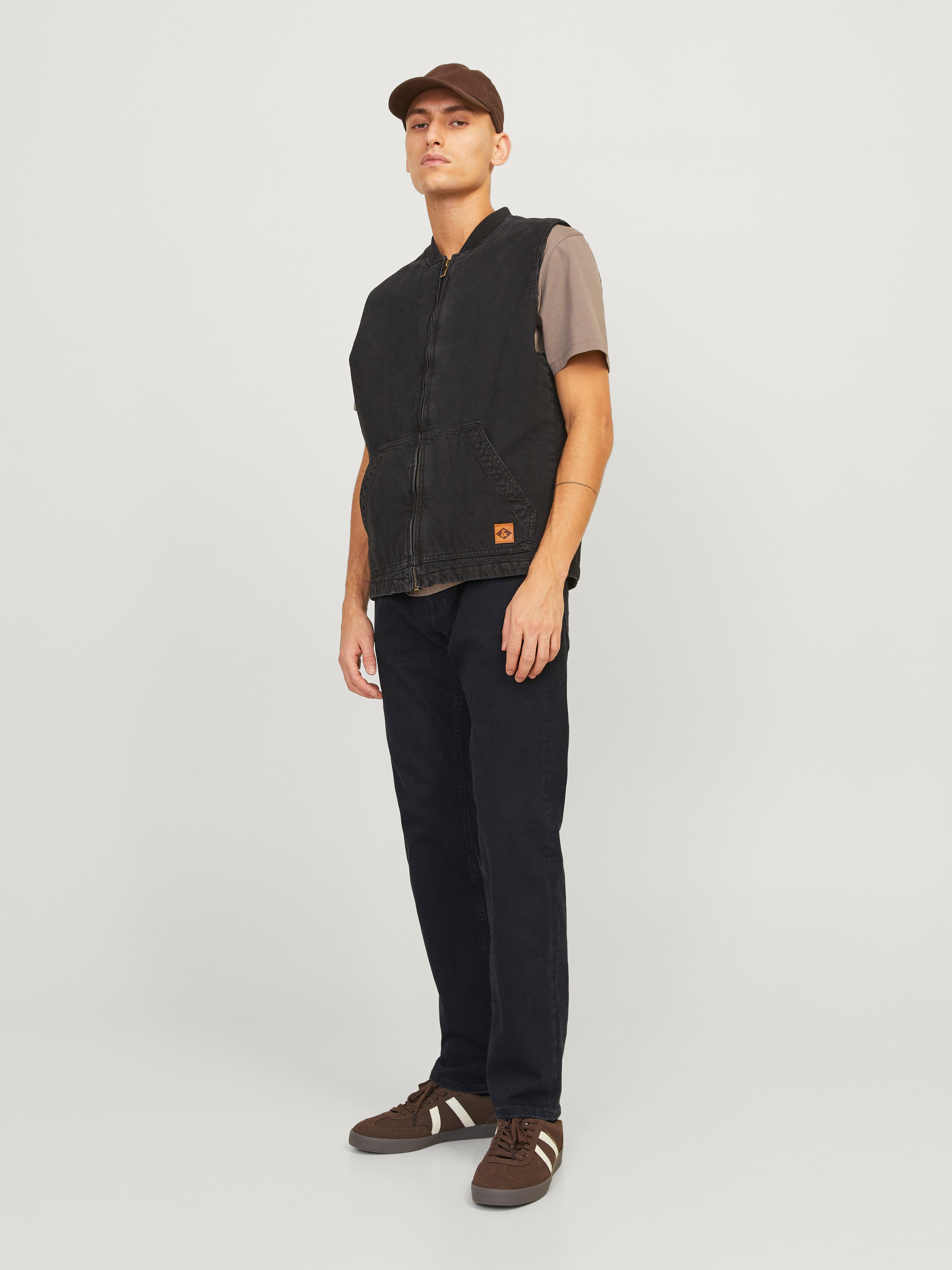 Jack & Jones Tapered-fit-Jeans JJIMIKE JJORIGINAL SQ 223 Stonewashed für einen Used-Look mit Faded-Effekten