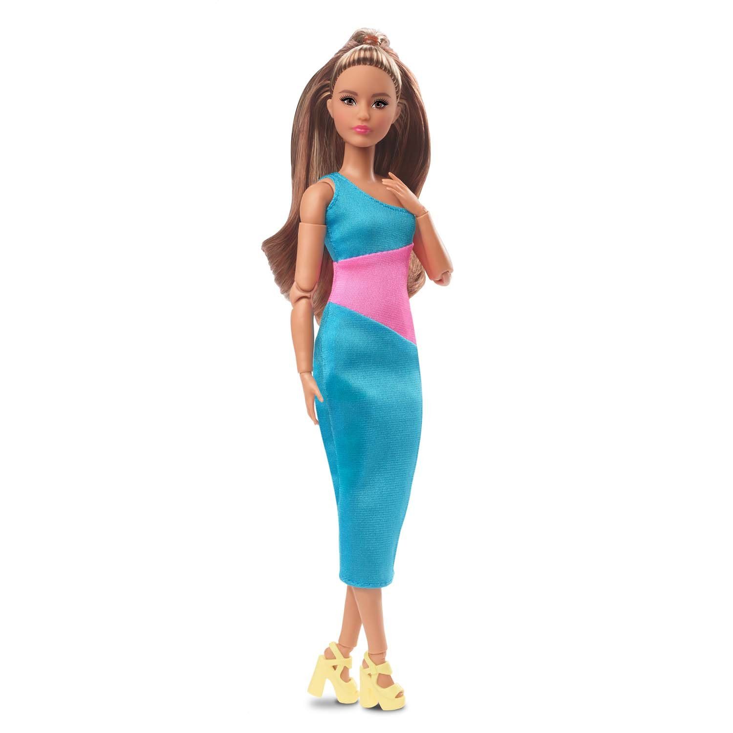 Mattel® Anziehpuppe Barbie Signature Looks Puppe mit knielangem One-Shoulde günstig online kaufen
