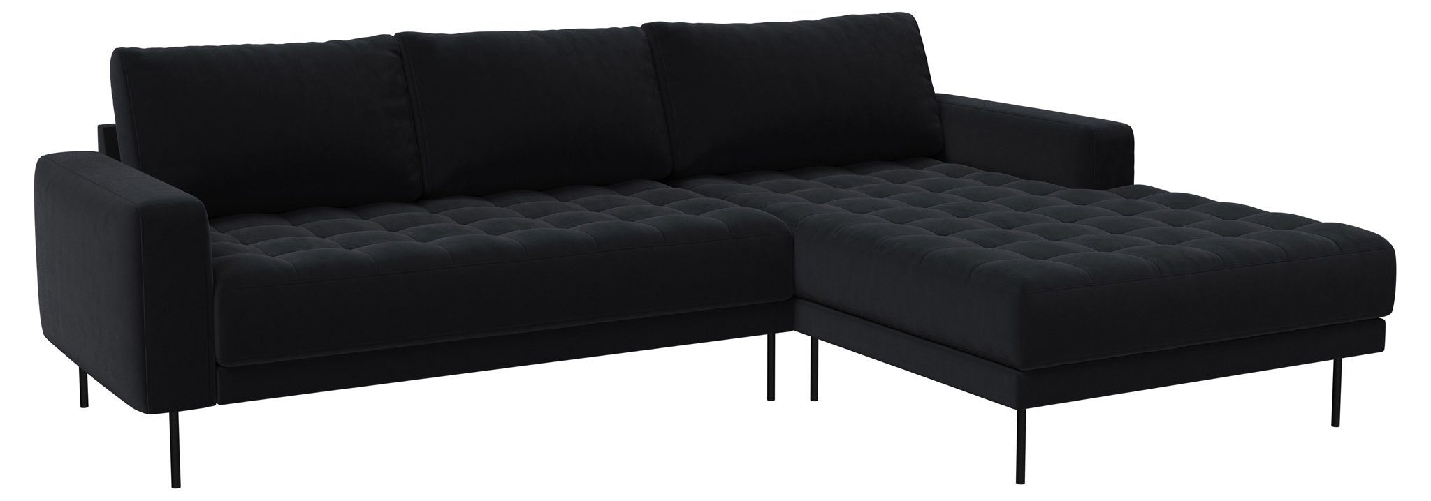 ebuy24 Sofa Rouge 2,5-Sitzer-Sofa.//Anthrazitgrau//Rechtsgewen Anthrazitgrau//Rechtsgewendet