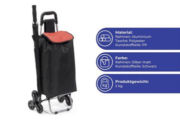 WENKO Einkaufstrolley Treppensteiger, 30 l, Trolly Einkaufswagen Handwagen Roller Wagen