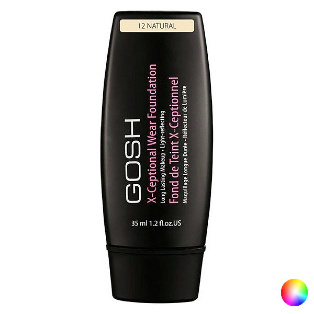 GOSH Foundation X-Ceptional Wear Foundation Long Lasting Makeup 19 Chestnut 35ml