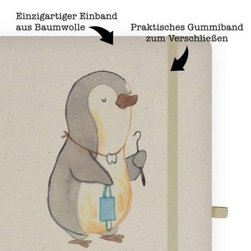 Mr. & Mrs. Panda Notizbuch Zahnarzt Herz - Transparent - Geschenk, Ausbildung, Jubiläum, Skizzen Mr. & Mrs. Panda, Handgefertigt