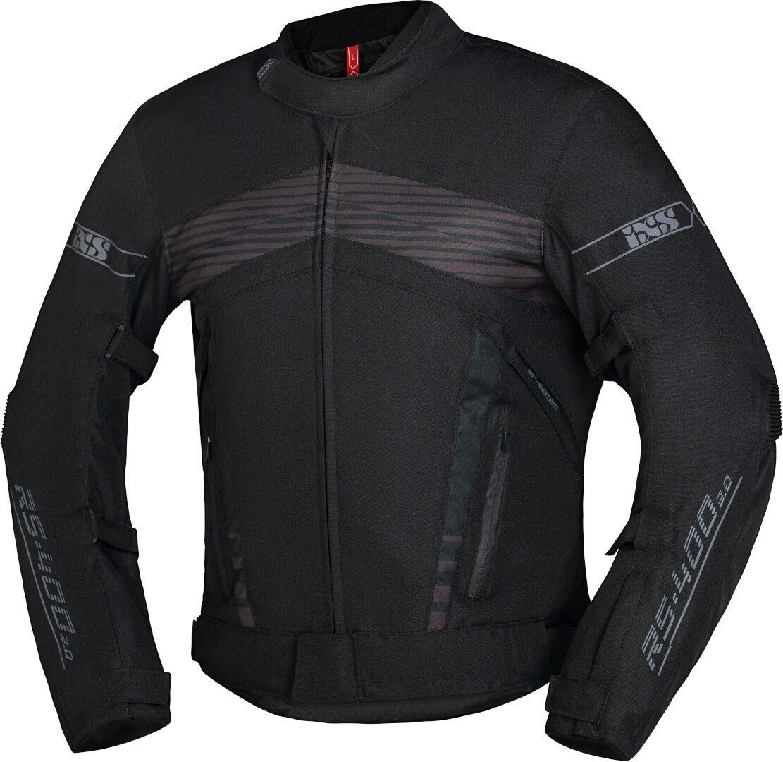 IXS Motorradjacke RS-400-ST 3.0 Motorrad Textiljacke Wasserdicht Atmungsaktiv protektoren wasserdichte