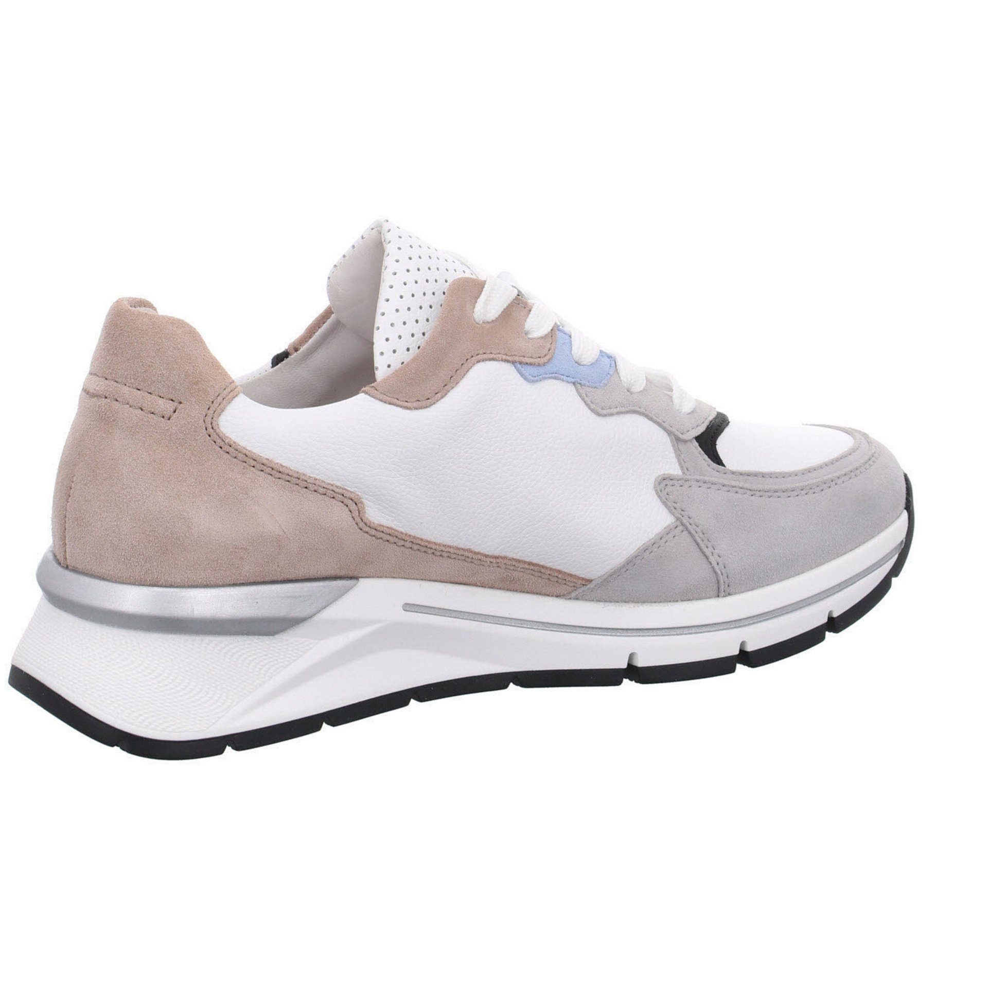 Gabor Damen Sneaker Schuhe Synthetikkombination Davos Weiß (pastell.schwarz) Sneaker Sneaker