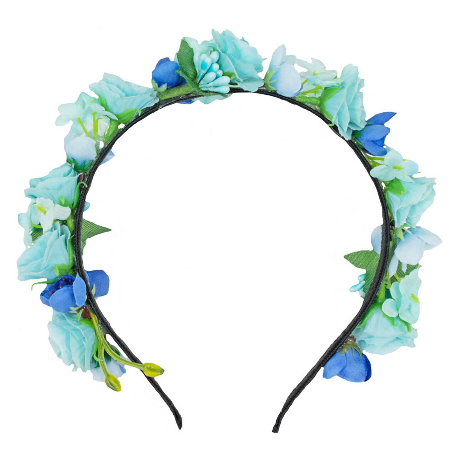 Trachtenland Haarreif mit Blumen „Sabia“ – Romantischer Haarschmuck mit Rosen & Blüten, Farbauswahl