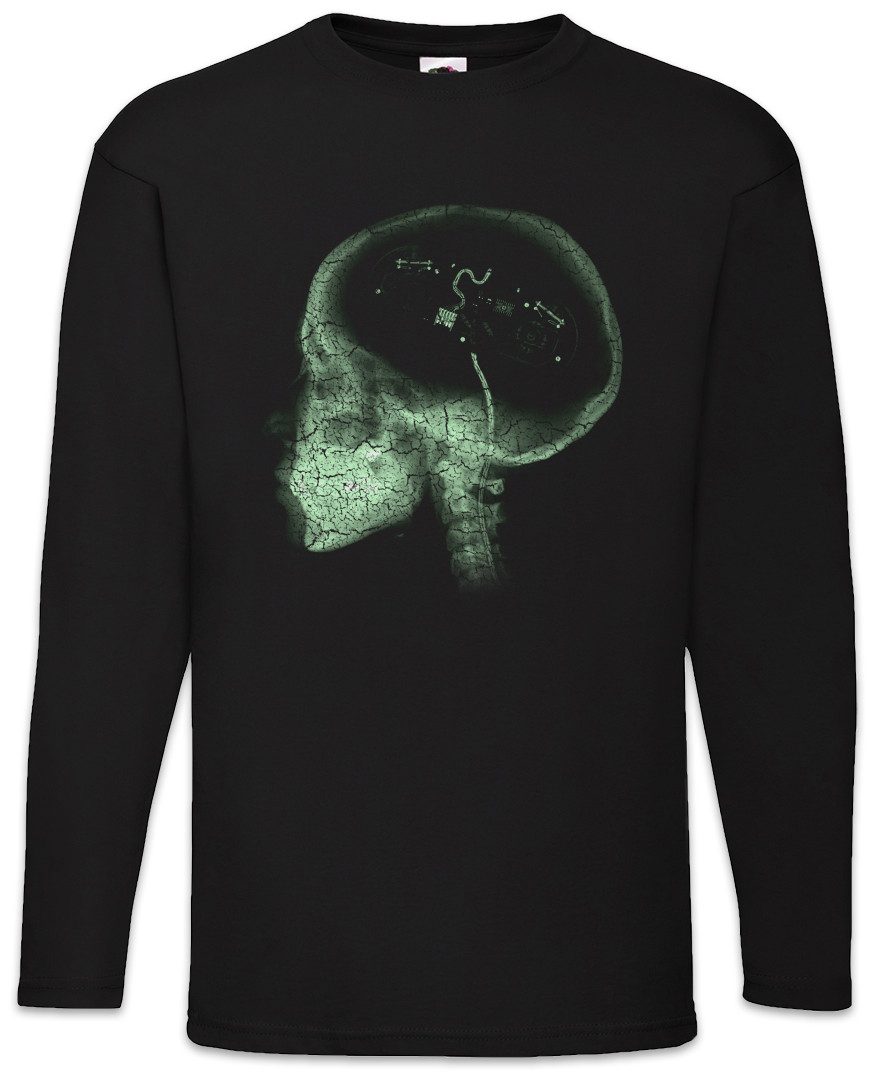 Langarmshirt Gamer Brain Langarm T-Shirt Geek Nerd Fun Informatiker Informatik