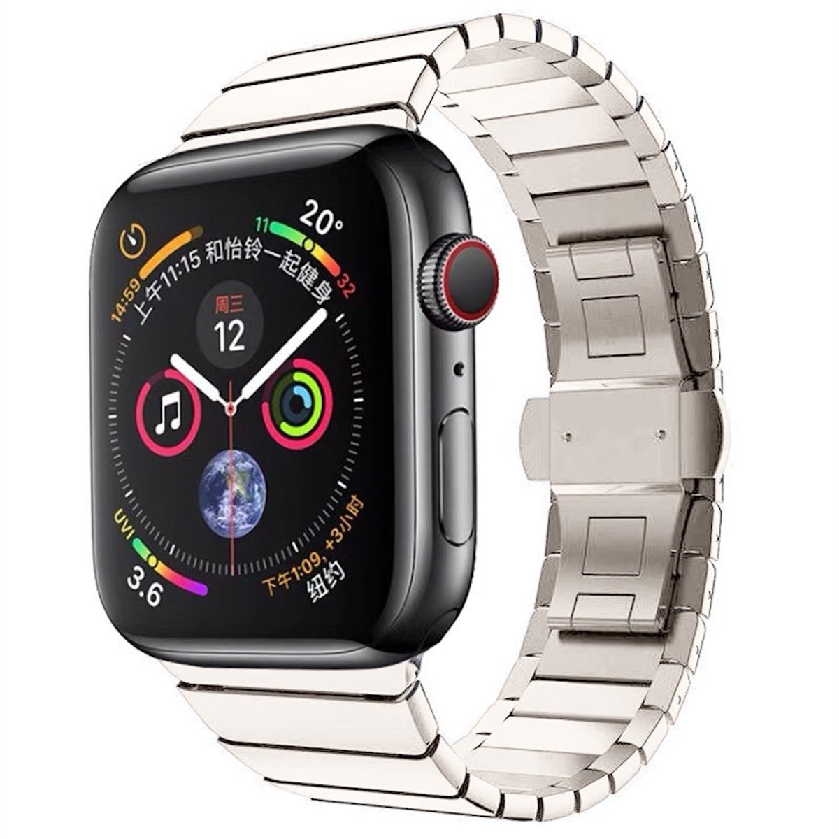 Wigento Smartwatch-Armband Für Apple Watch 10 46mm / Ultra 1+ 2 49mm 9 8 7 günstig online kaufen