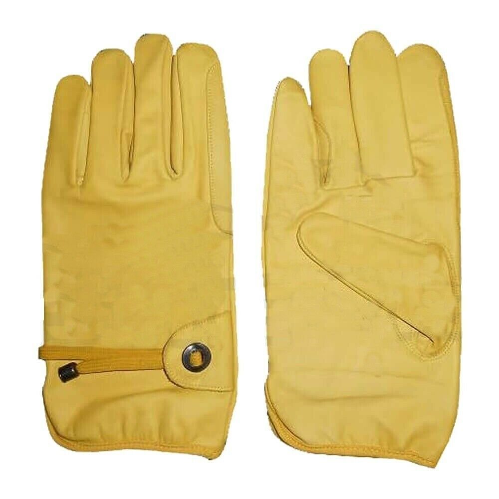 Gelbe Fingerhandschuhe Lederhandschuhe Westernlifestyle Reithandschuhe