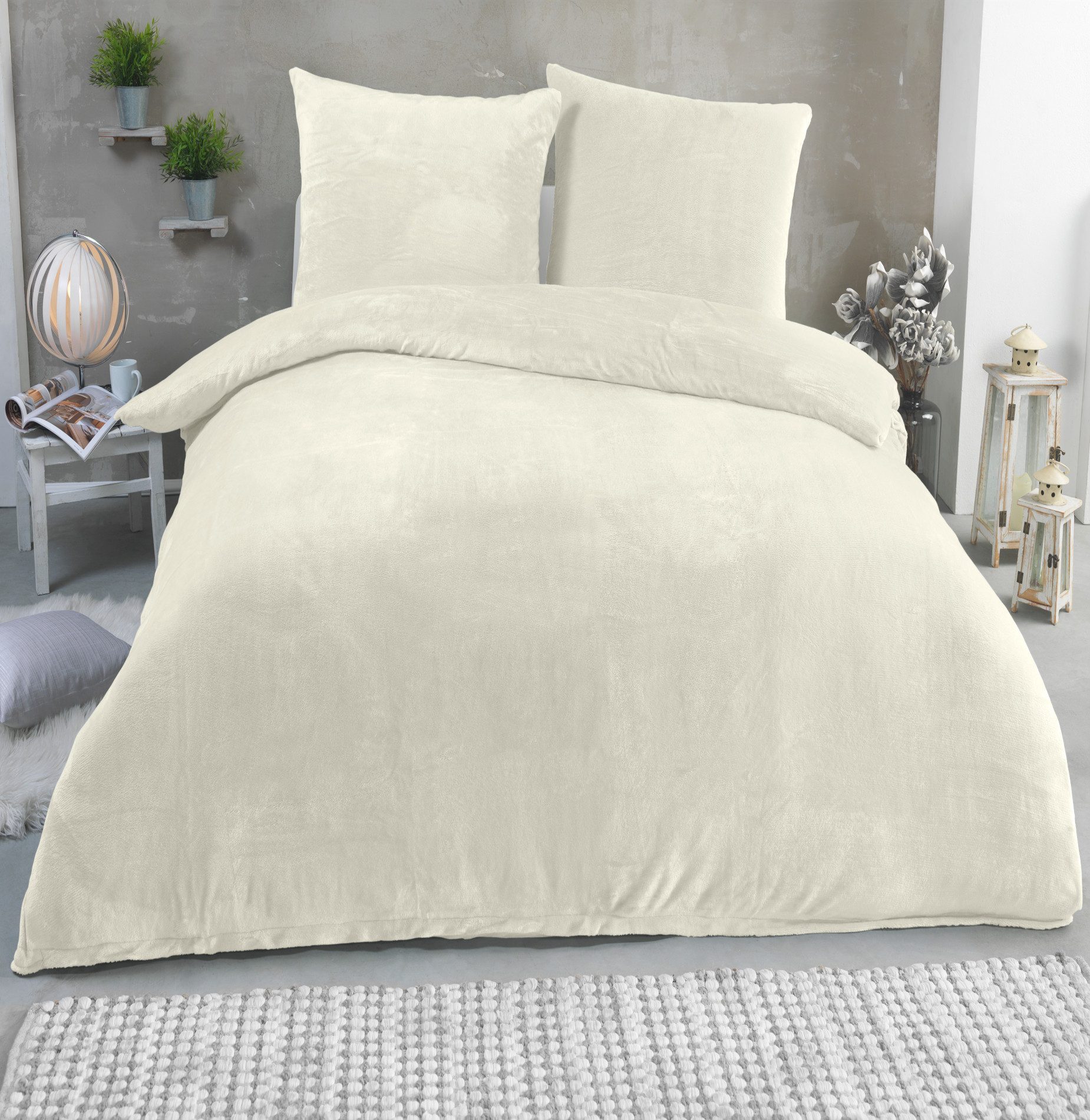 Malika Bettwäsche 135x200 + 80x80 cm Cashmere Touch Bettwäsche, atmungsakti günstig online kaufen