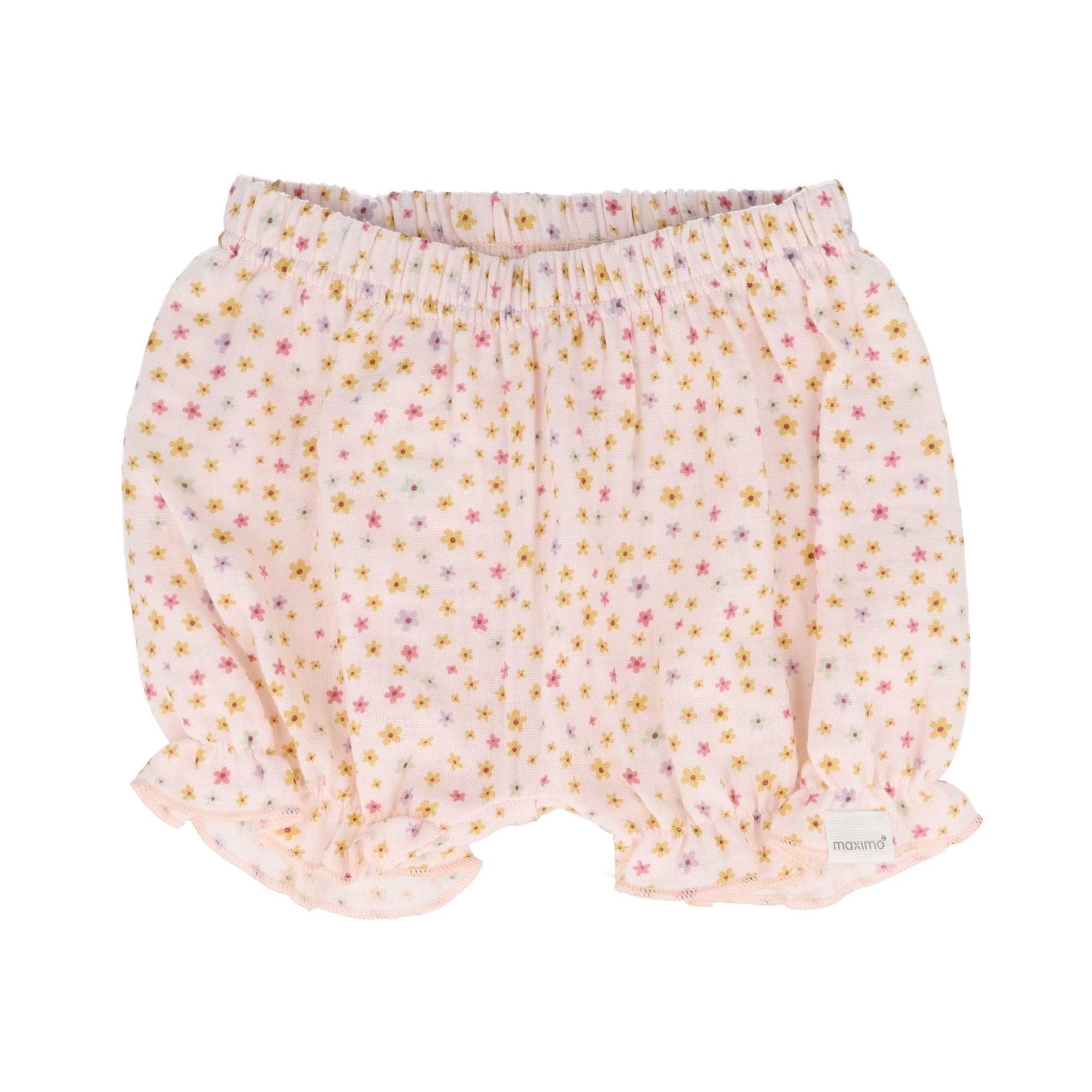 MAXIMO Pumphose rosa, Blümchen, Musselin, Pumphose, Baby Girl