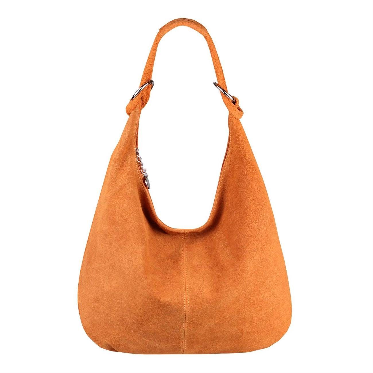 ITALYSHOP24 Schultertasche Made in Italy Damen Leder Tasche Schultertasche, ein Leichtgewicht, als Handtasche, Henkeltasche tragbar