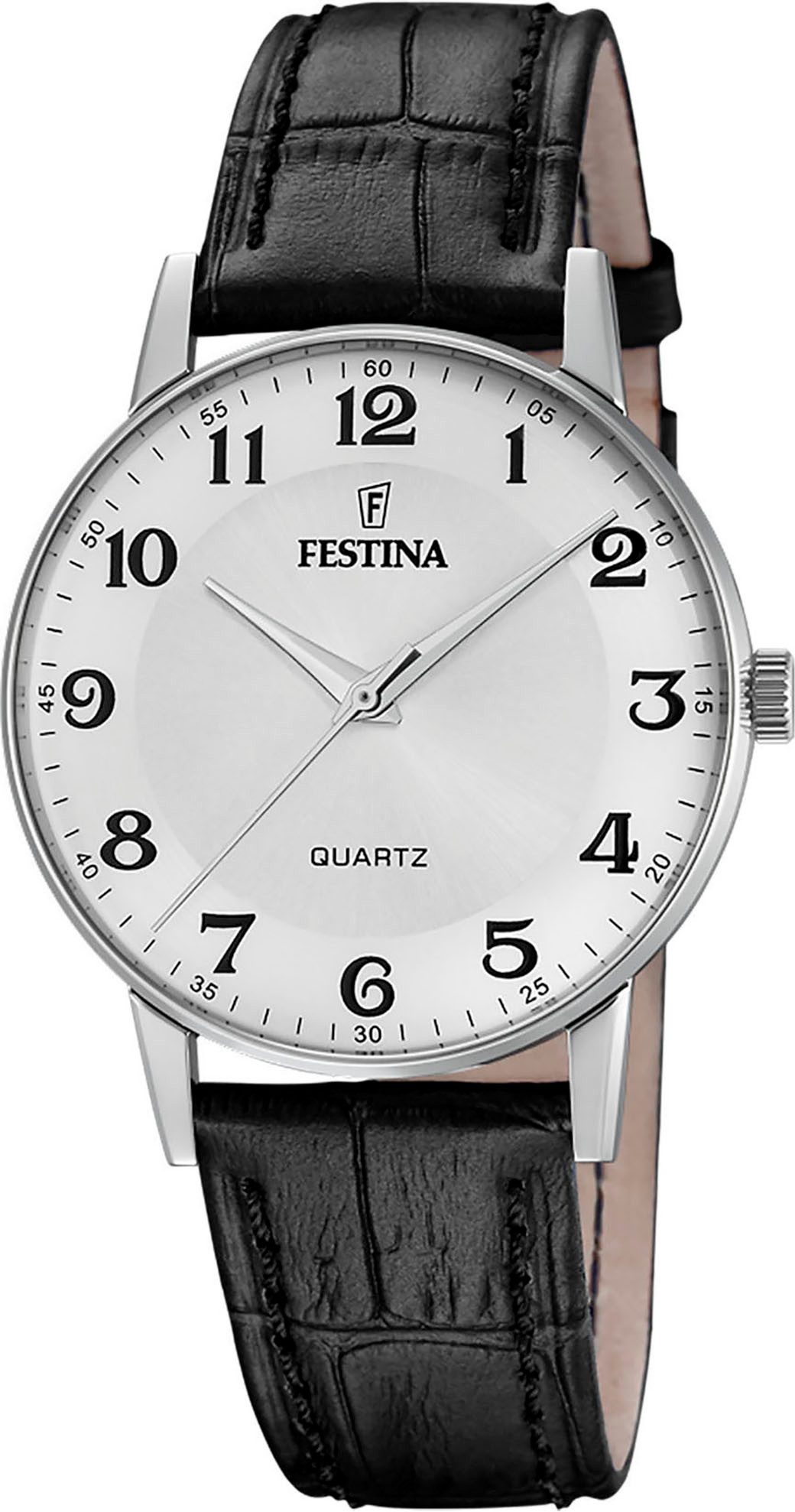 Festina Quarzuhr F20690/1, Armbanduhr, Herrenuhr, Lederarmband, günstig online kaufen