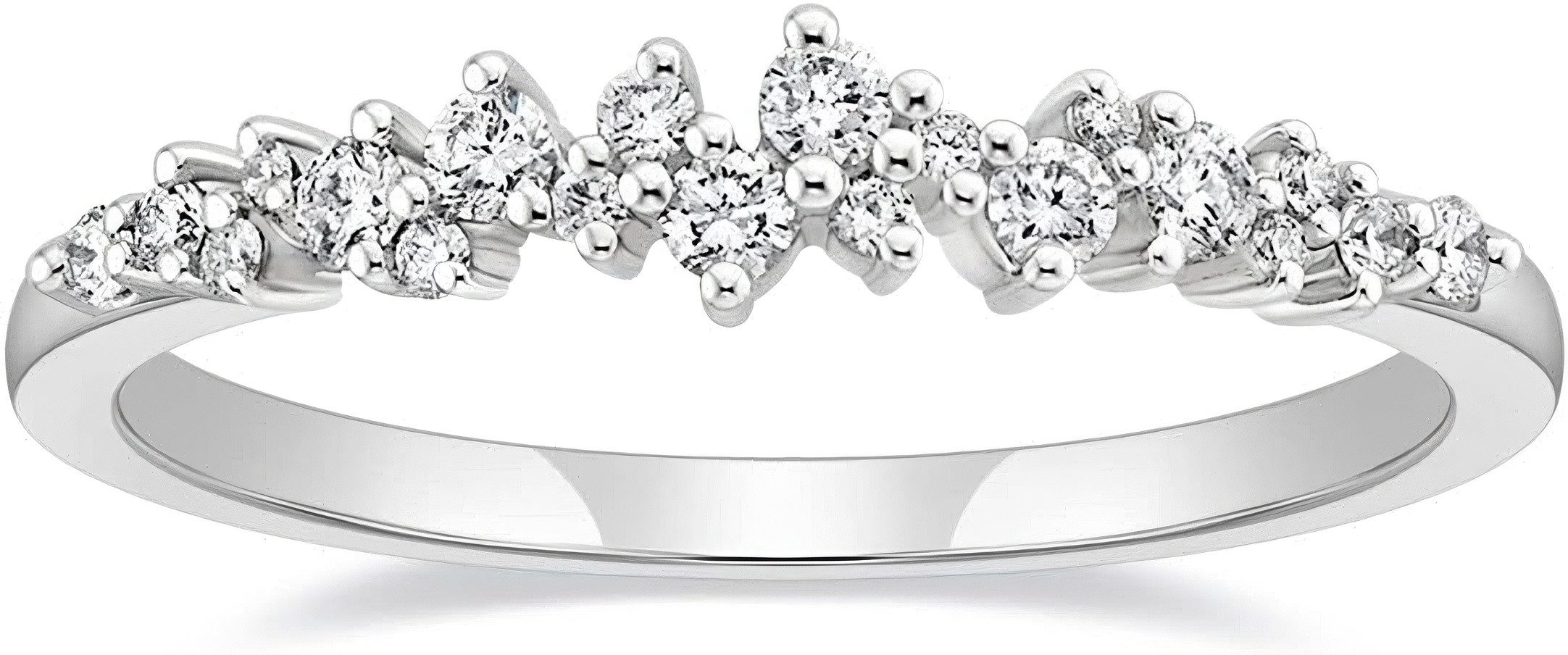 Jumpeak Diamantring Damen 585 Echtguldring, Verlobungsring, Manifestring,wedding ring, d/e, vvs/vs, Geschenke für Schwestern, Geschenke für Tochtern