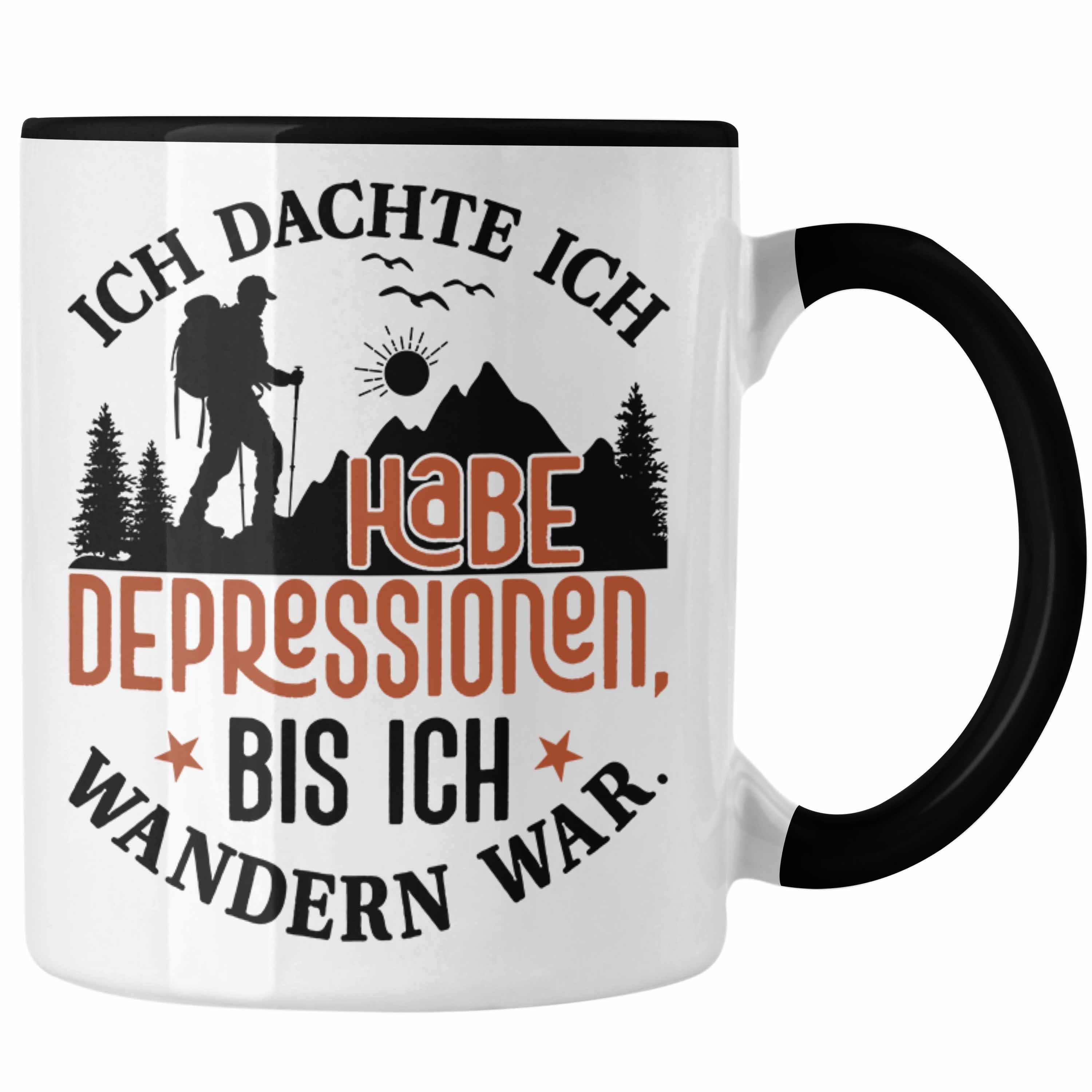 Spruch Tasse Wandern Ich Bis Tasse Dachte Geschenk Ich Schwarz Ich Habe Trendation Depressionen