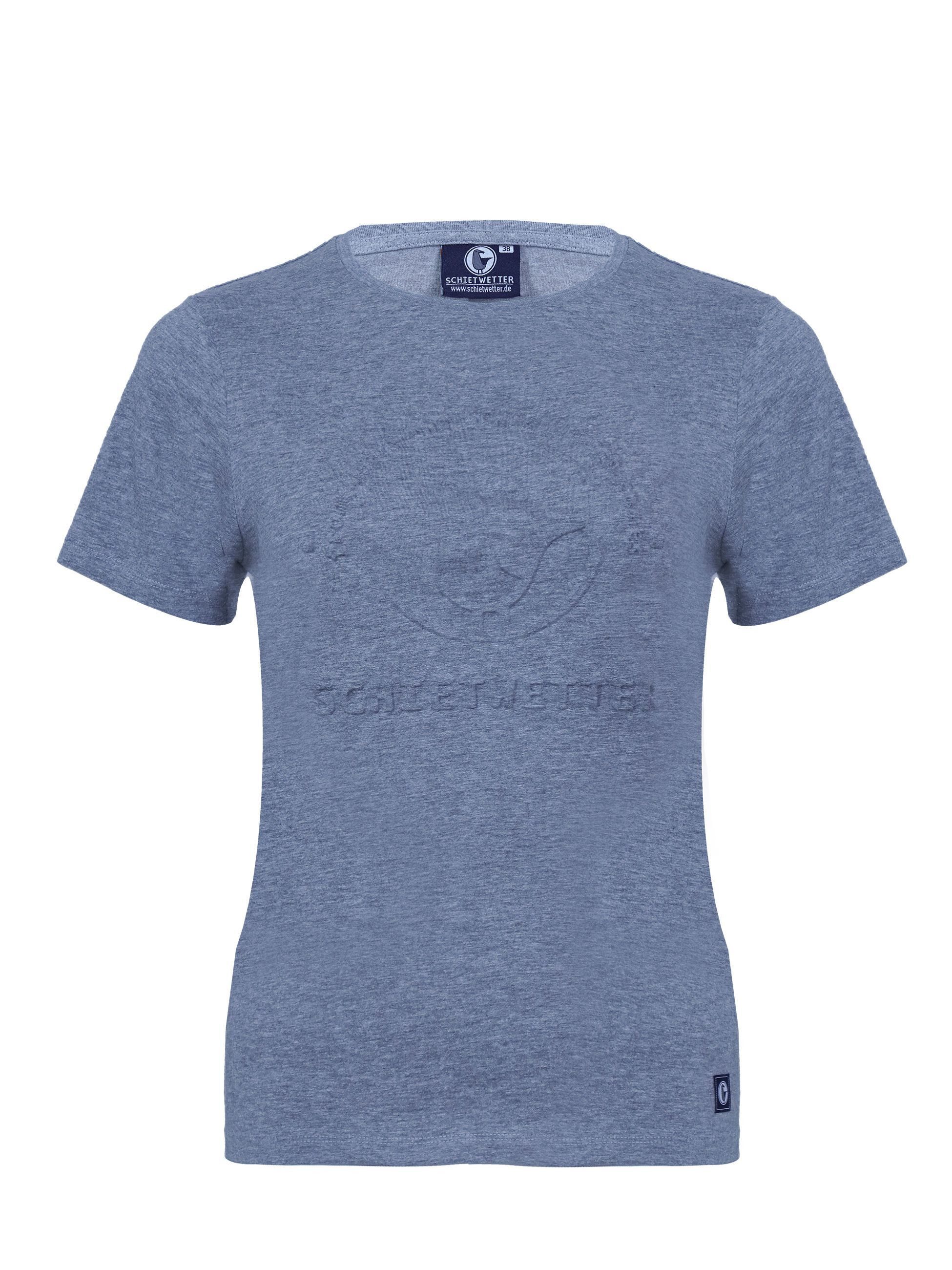 Schietwetter T-Shirt Damen "Martha", 3D-Prägung günstig online kaufen