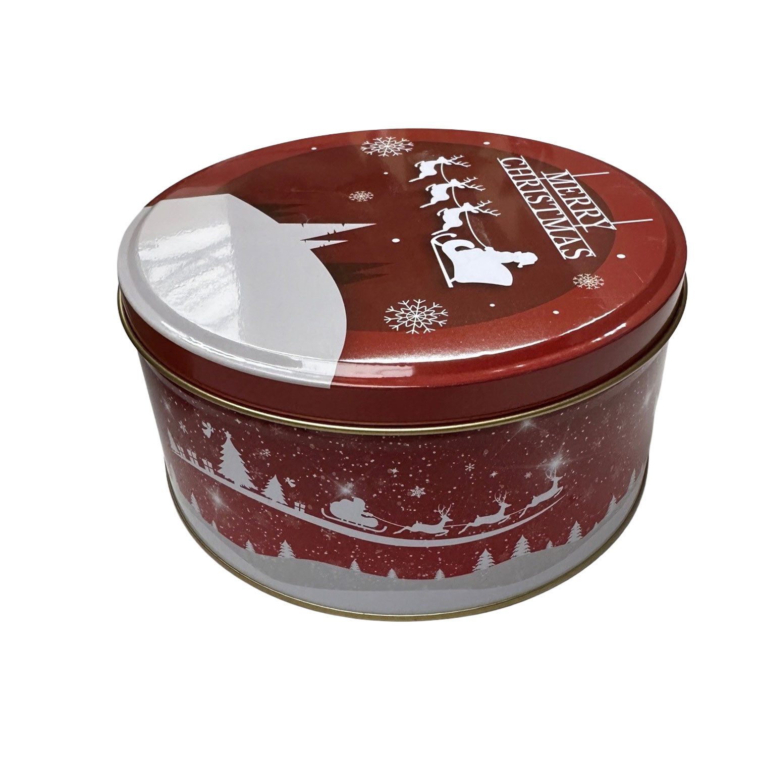 RIFFELMACHER & WEINBERGER Christbaumschmuck Gebäckdose 'Merry Christmas', 28 * 18 cm, Rot – Bild 2 von 3