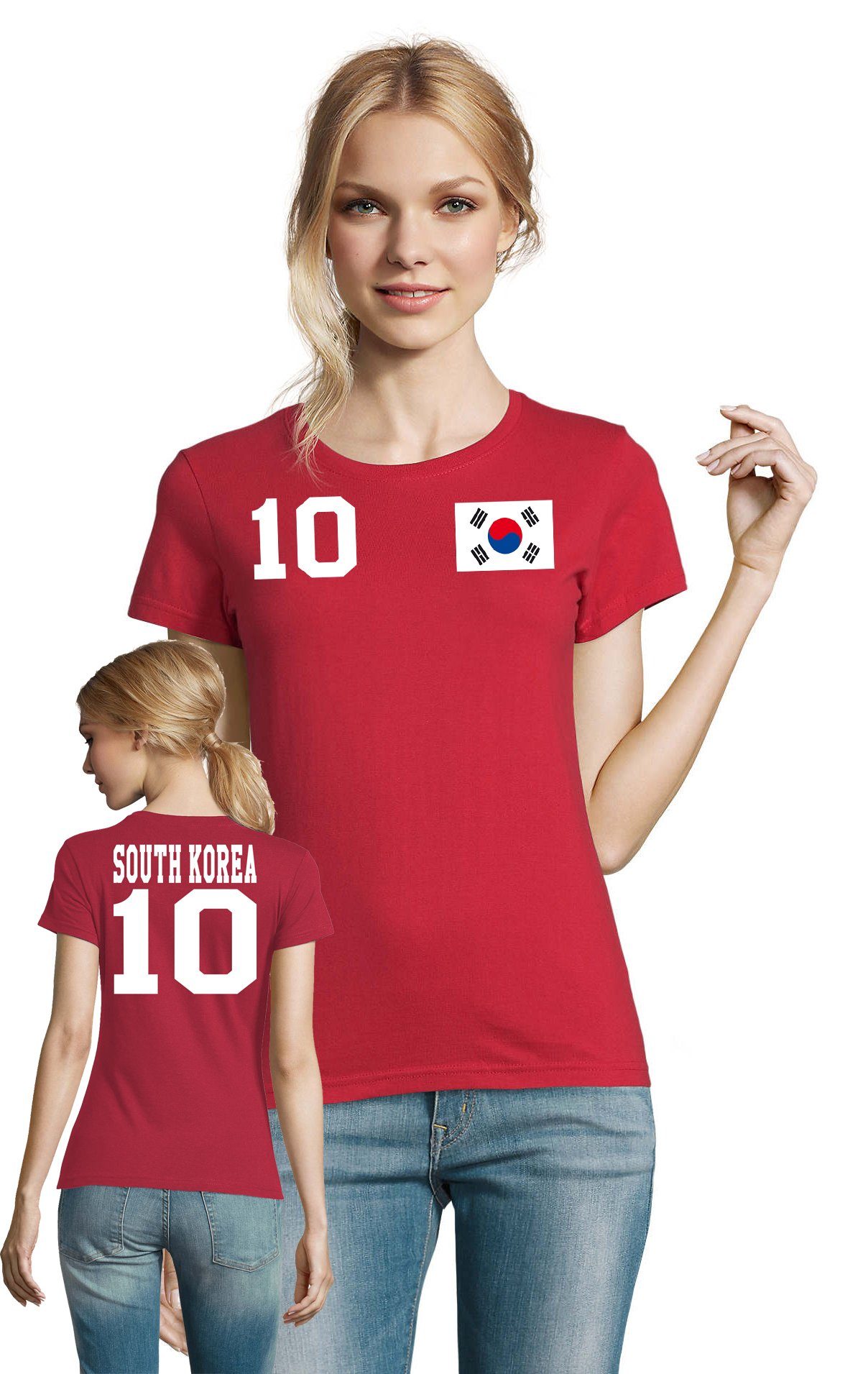 Blondie & Brownie T-Shirt Südkorea South Korea Sport Trikot Fußball Weltmeister Meister WM