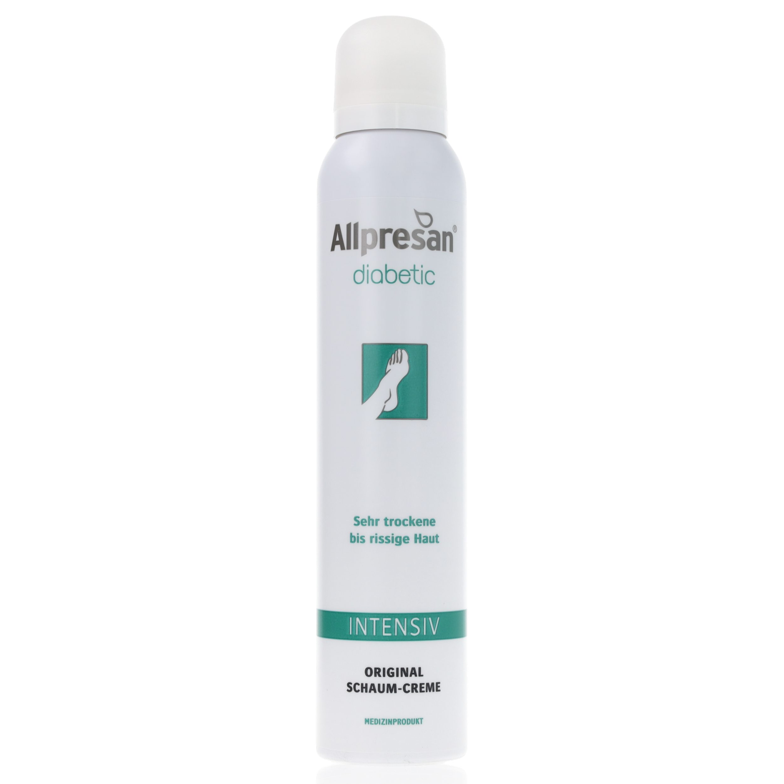 Allpresan Fußschaum Allpresan diabetic INTENSIV Schaum-Creme 200ml, 1-tlg., Medizinische Fußpflege bei Diabetes mellitus