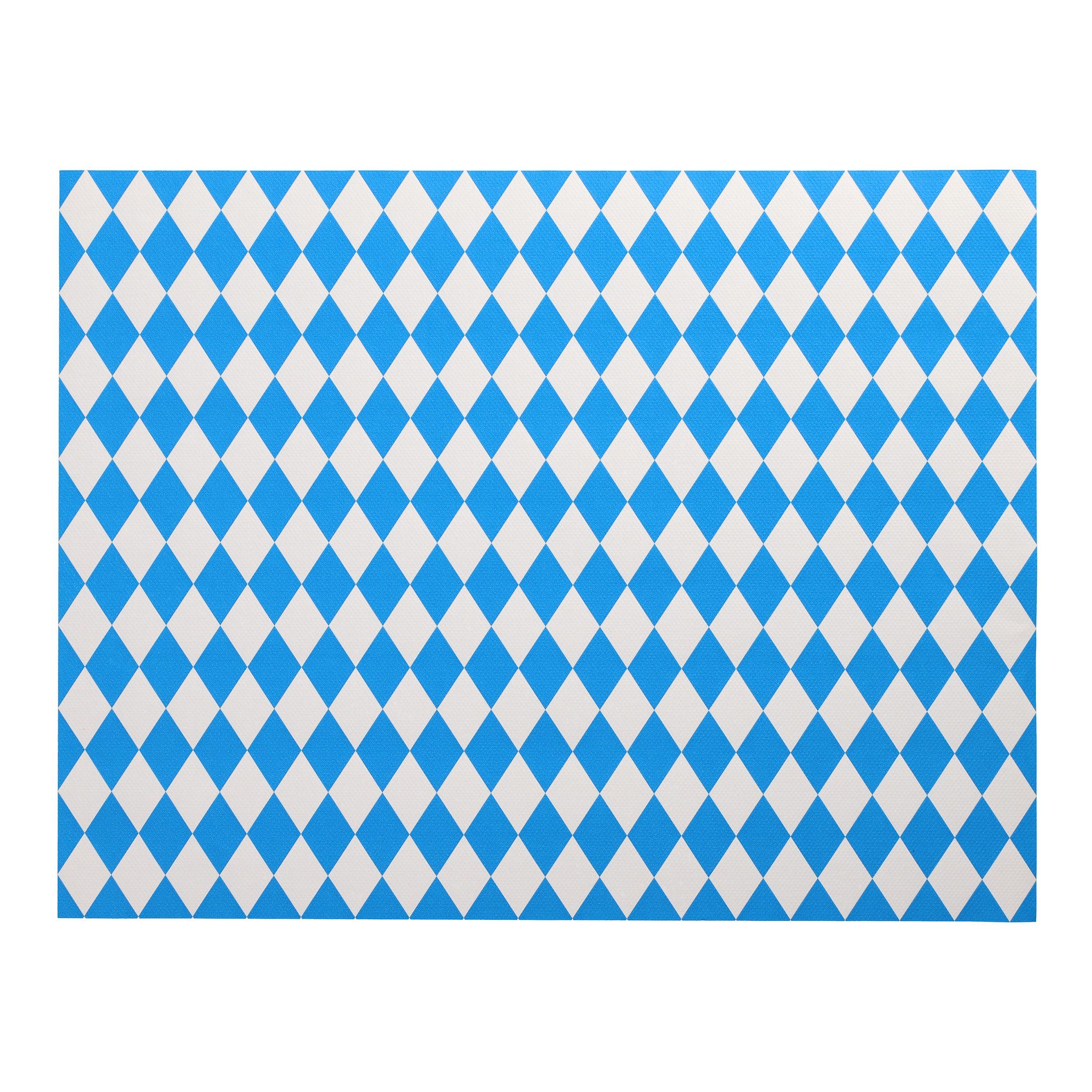 PAPSTAR, Tischsets aus Papier 40x30cm Bayerisches Rautenmuster 100 Stück Blau