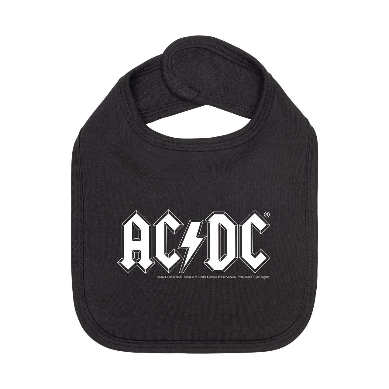 Lätzchen mit AC/DC (Logo) Druck für Babys