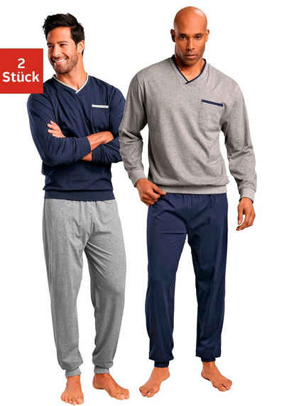 le jogger® Pyjama (Packung, 4 tlg., 2 Stück) in langer Form