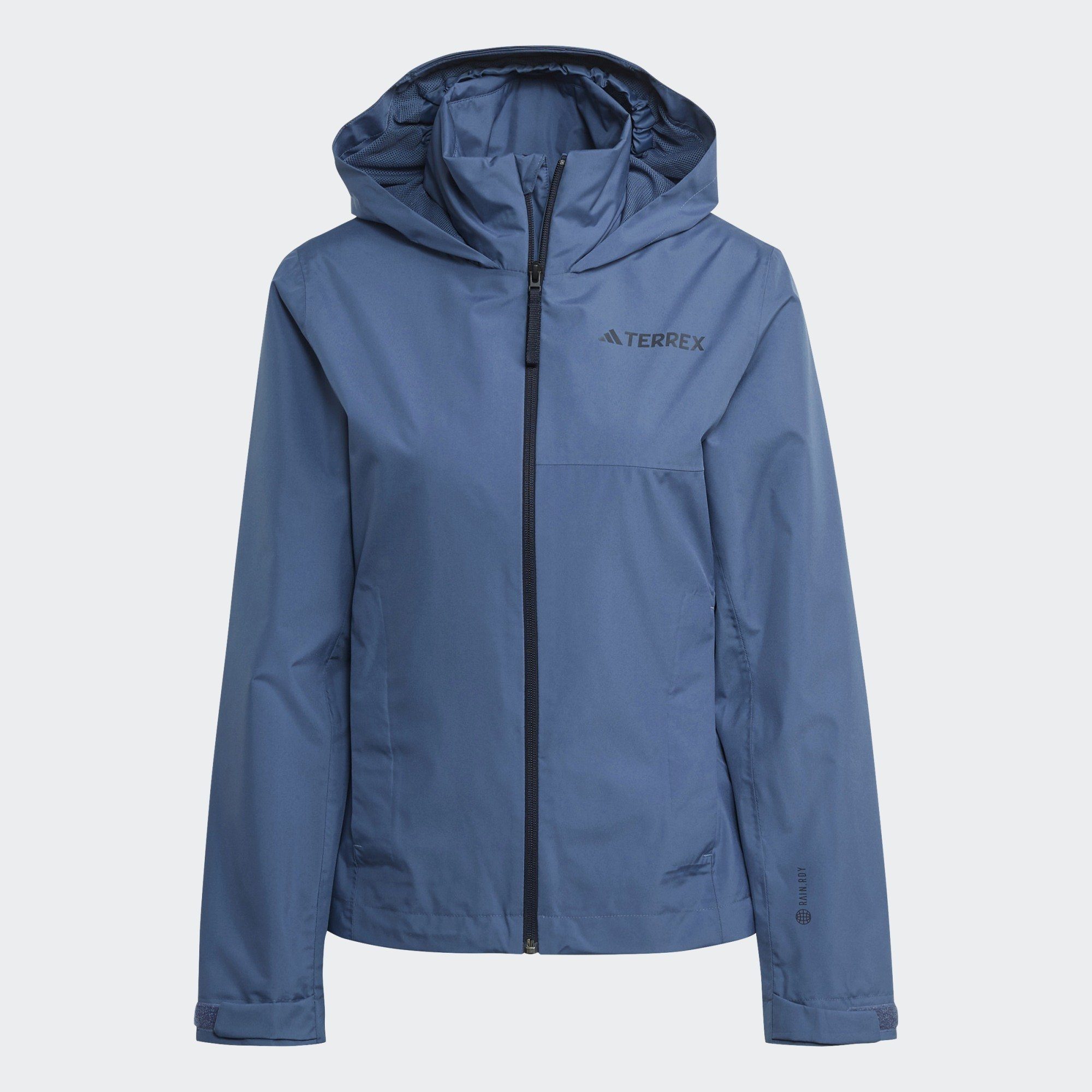 adidas TERREX 2-LAYER RAIN.RDY Wonder REGENJACKE Outdoorjacke MULTI TERREX Steel