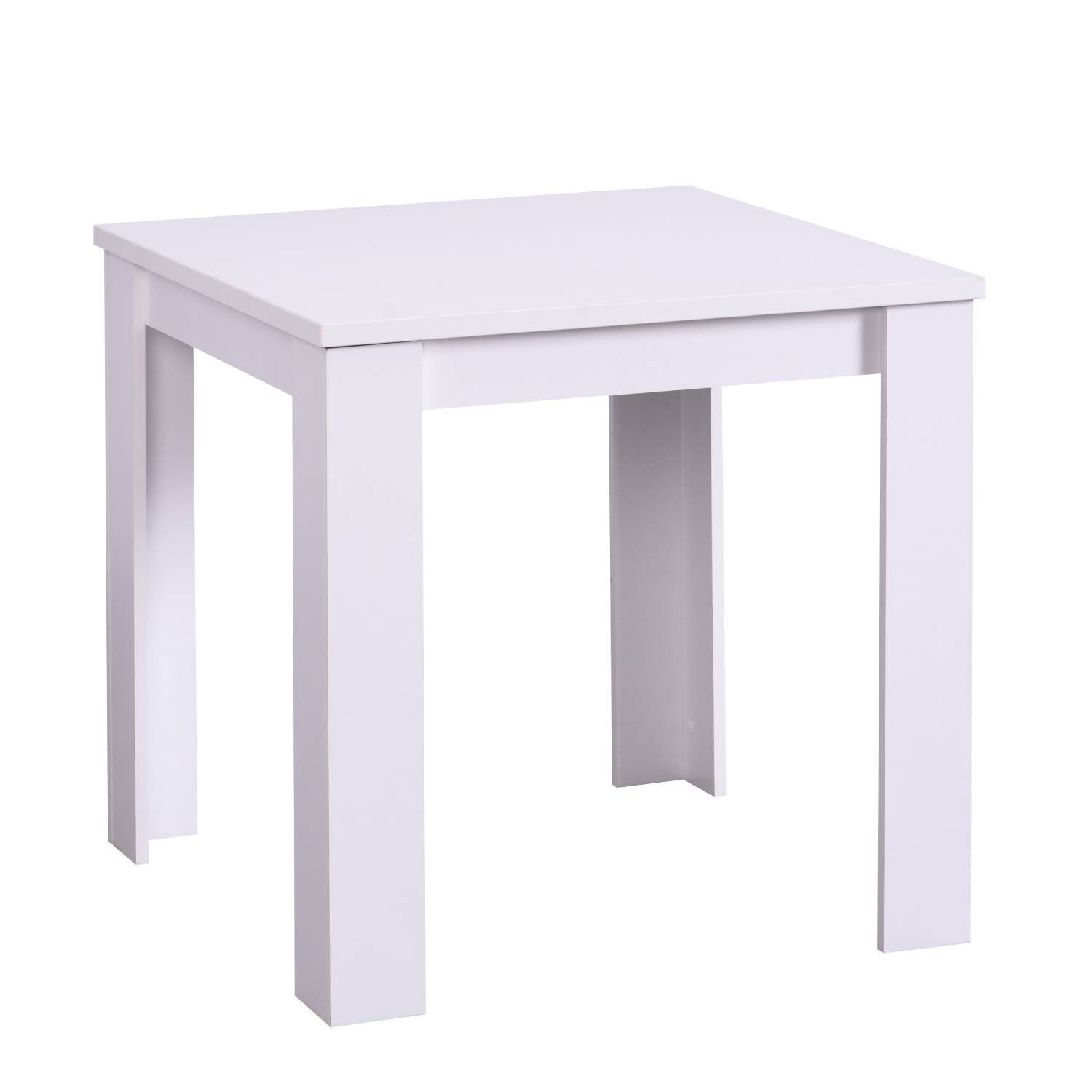 Homestyle4u Esstisch Esszimmertisch Holztisch Küchentisch Set) | Eiche weiß Größen | Massiv mehrere Holz weiß (kein weiß