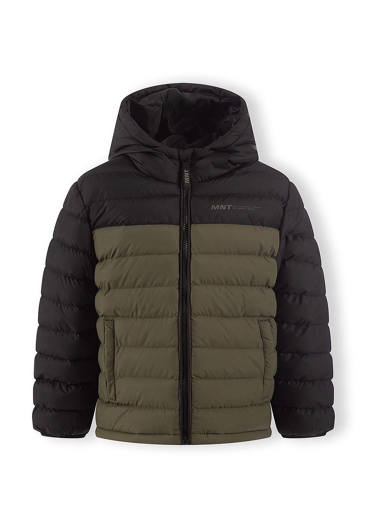 MINOTI Winterjacke für Jungen, Pufferjacke mit Kapuze, warm gefüttert im Colour-Block