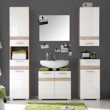 ebuy24 Badezimmer-Set SetOne Badmöbelset mit Spiegel ohne Licht, helles, (1-St)