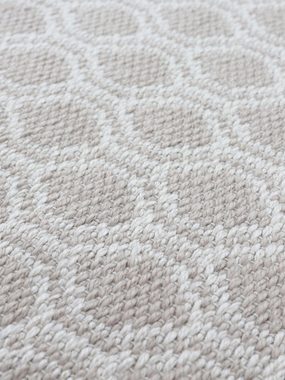 Teppich Frida 204, carpetfine, rechteckig, Höhe: 7 mm, Wendeteppich, 100% recyceltem Material (PET), Flachgewebe, Sisal Optik