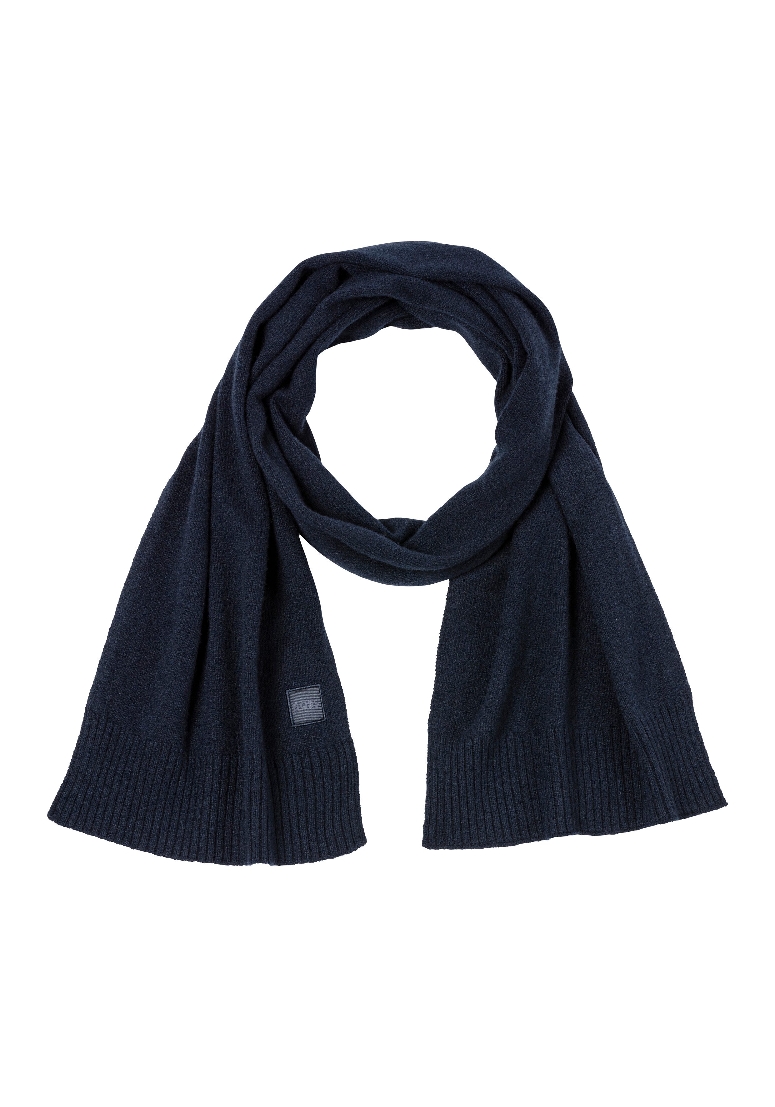 BOSS ORANGE Strickschal Akaio_R_Scarf, 50% Wolle günstig online kaufen