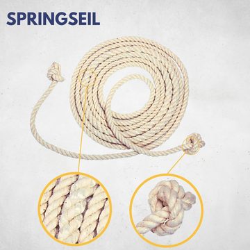 Best Sporting Springseil Springseil aus Baumwolle und Jute I 100% Naturprodukt, 100% Naturprodukt aus Baumwolle und Jute