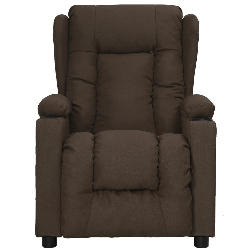 vidaXL Sessel Aufstehsessel Dunkelbraun Stoff (1-St) günstig online kaufen