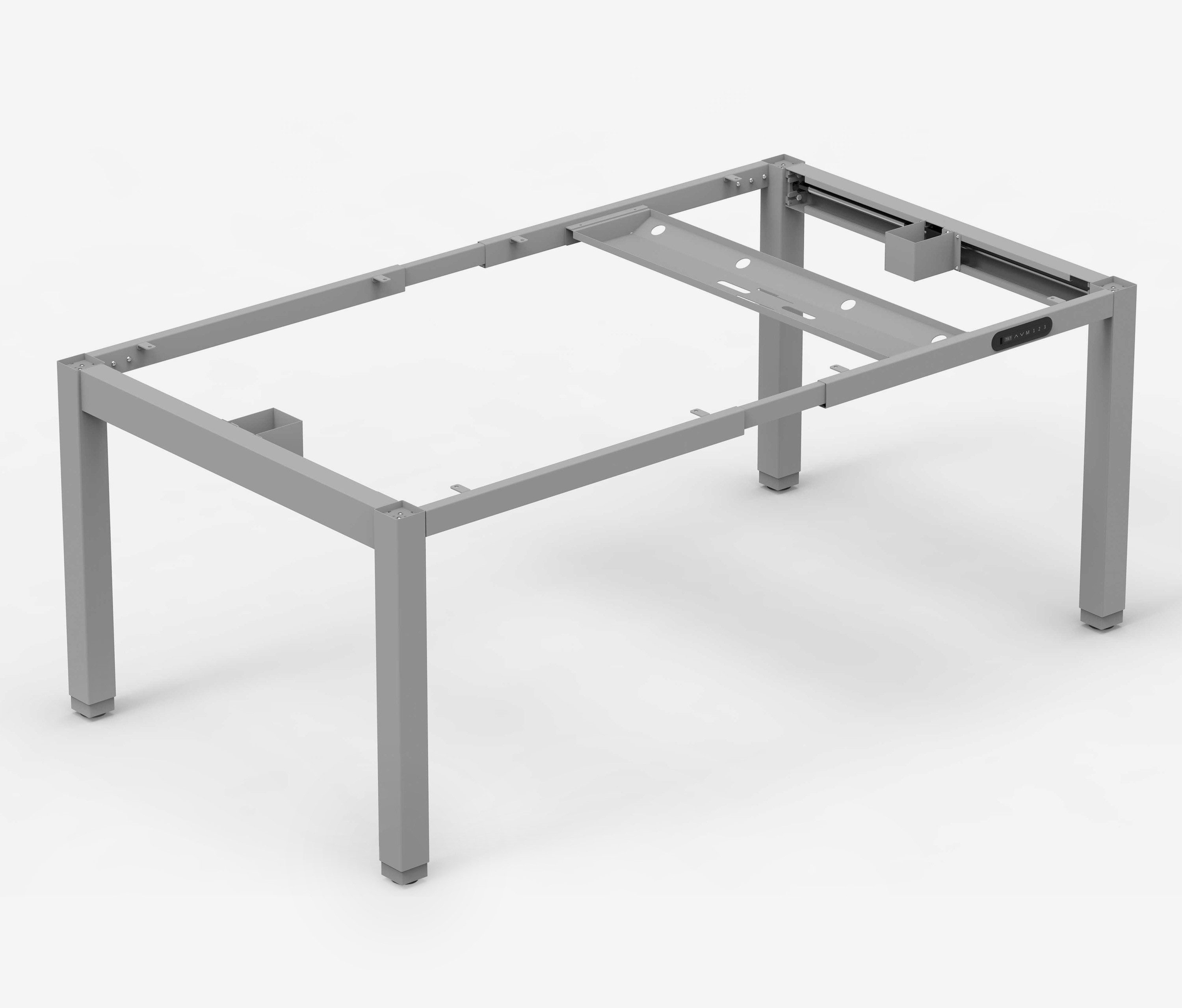 Ergolutions Tischgestell PRIMUS 4-Bein elektrisch höhenverstellbares Tischgestell für Esstisch (PRIMUS 4-Bein), 160 kg Traglast / USB-A / Leise / Timer / Memory / Kollisionssensor