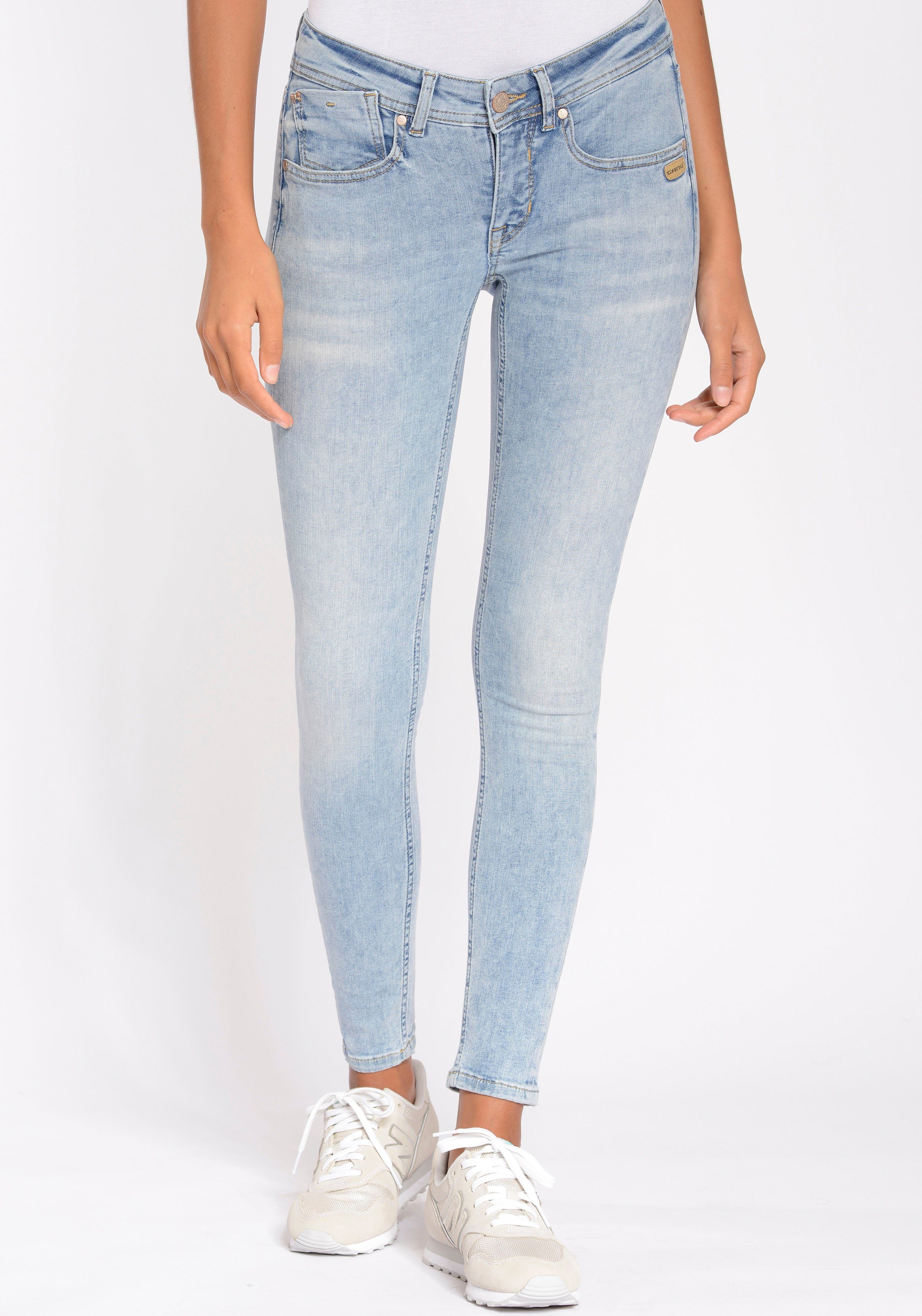 GANG Skinny-fit-Jeans 94FAYE CROPPED mit hoher Elastizität und ultimativem Komfort