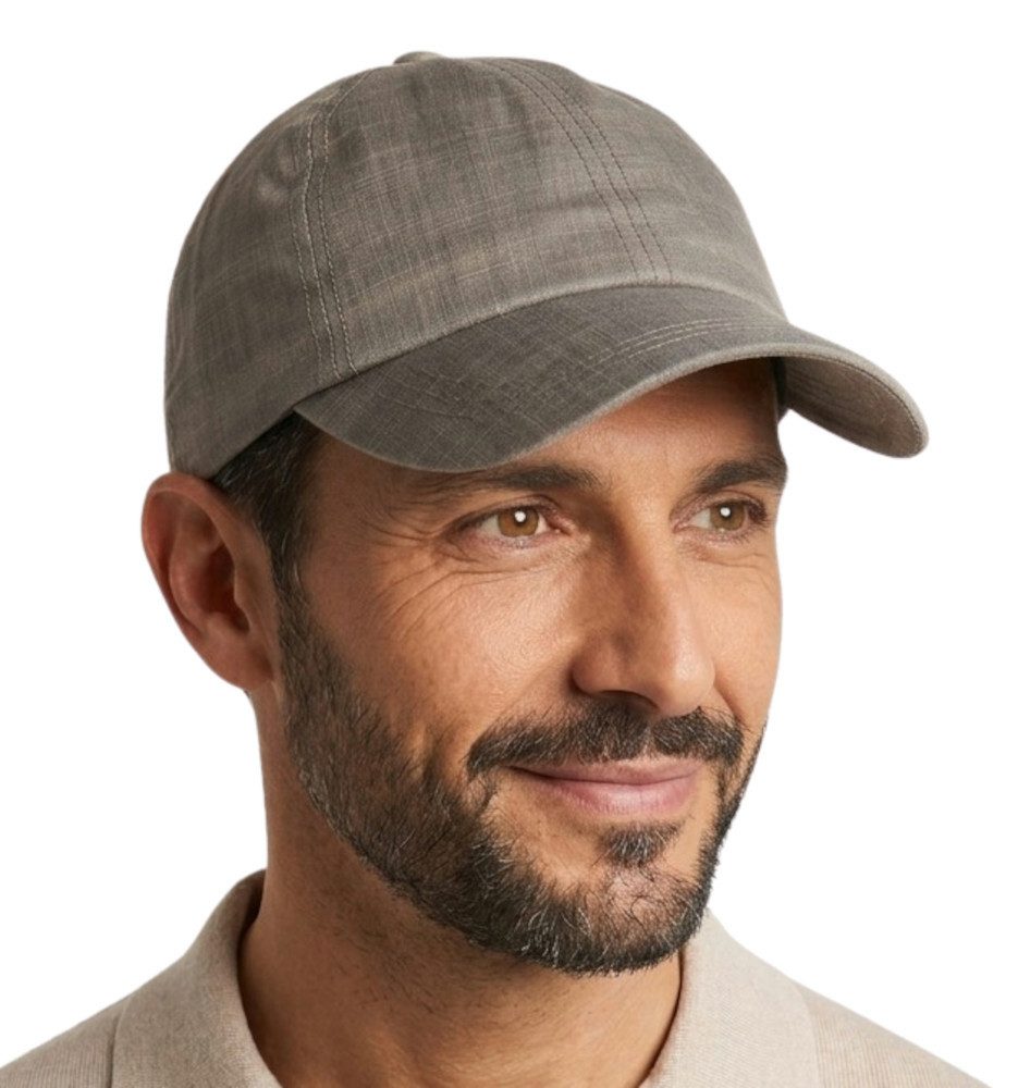 Cool4 Schirmmütze Basecap Leinen UV-Schutz Verstellbar