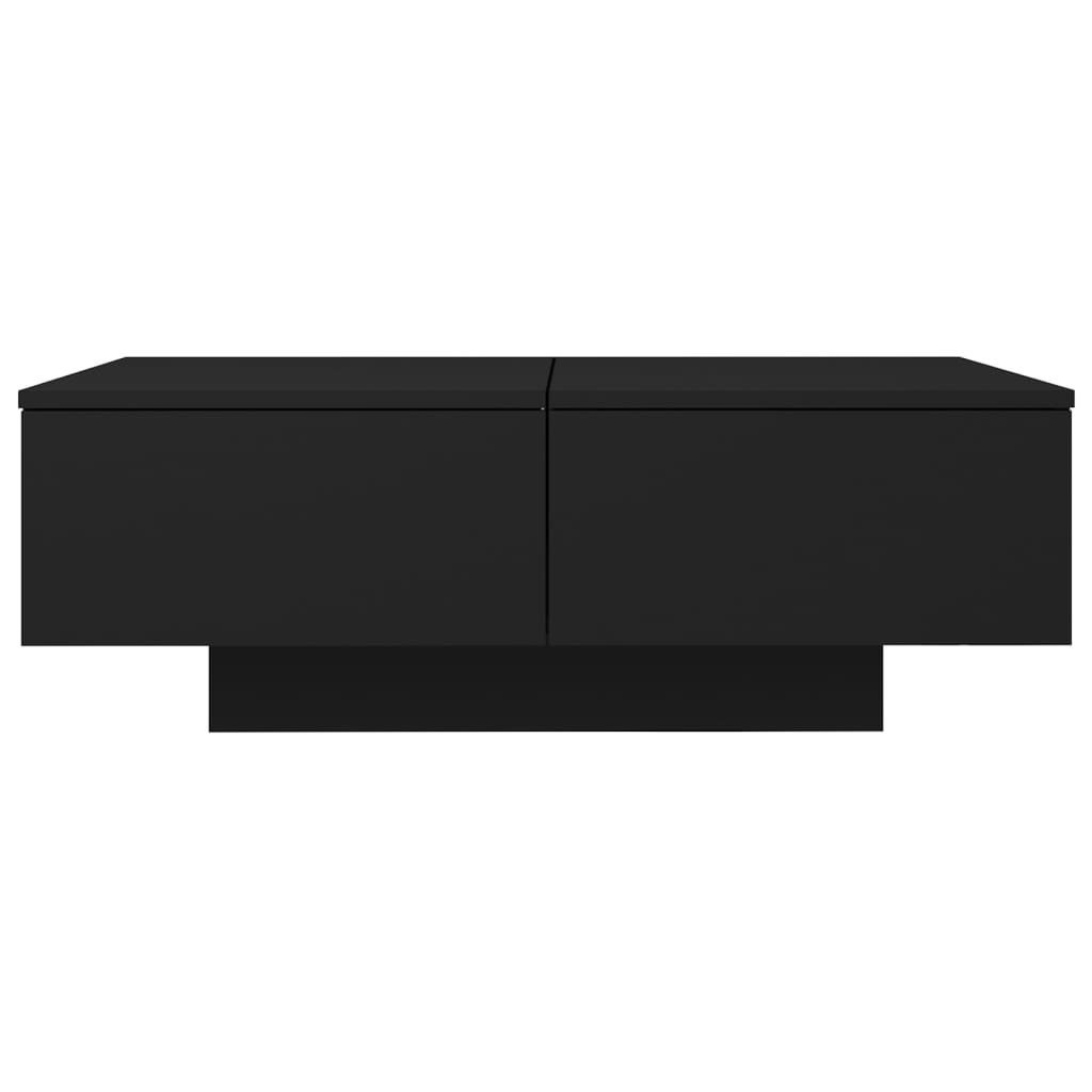 vidaXL Schwarz (1-St) Holzwerkstoff Couchtisch Schwarz cm 90x60x31 Couchtisch | Schwarz