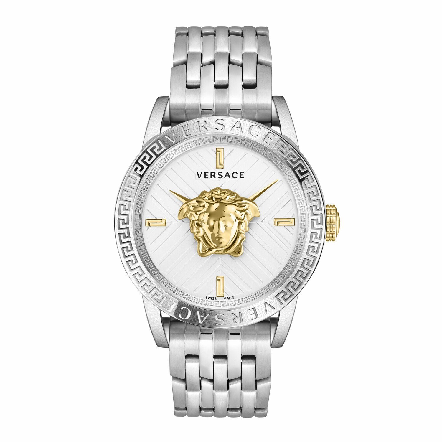 Versace Edelstahl RESTYLING CODE CODE RESTYLING, Armbanduhr 43 mm Quarzuhr Versace Herren Armband