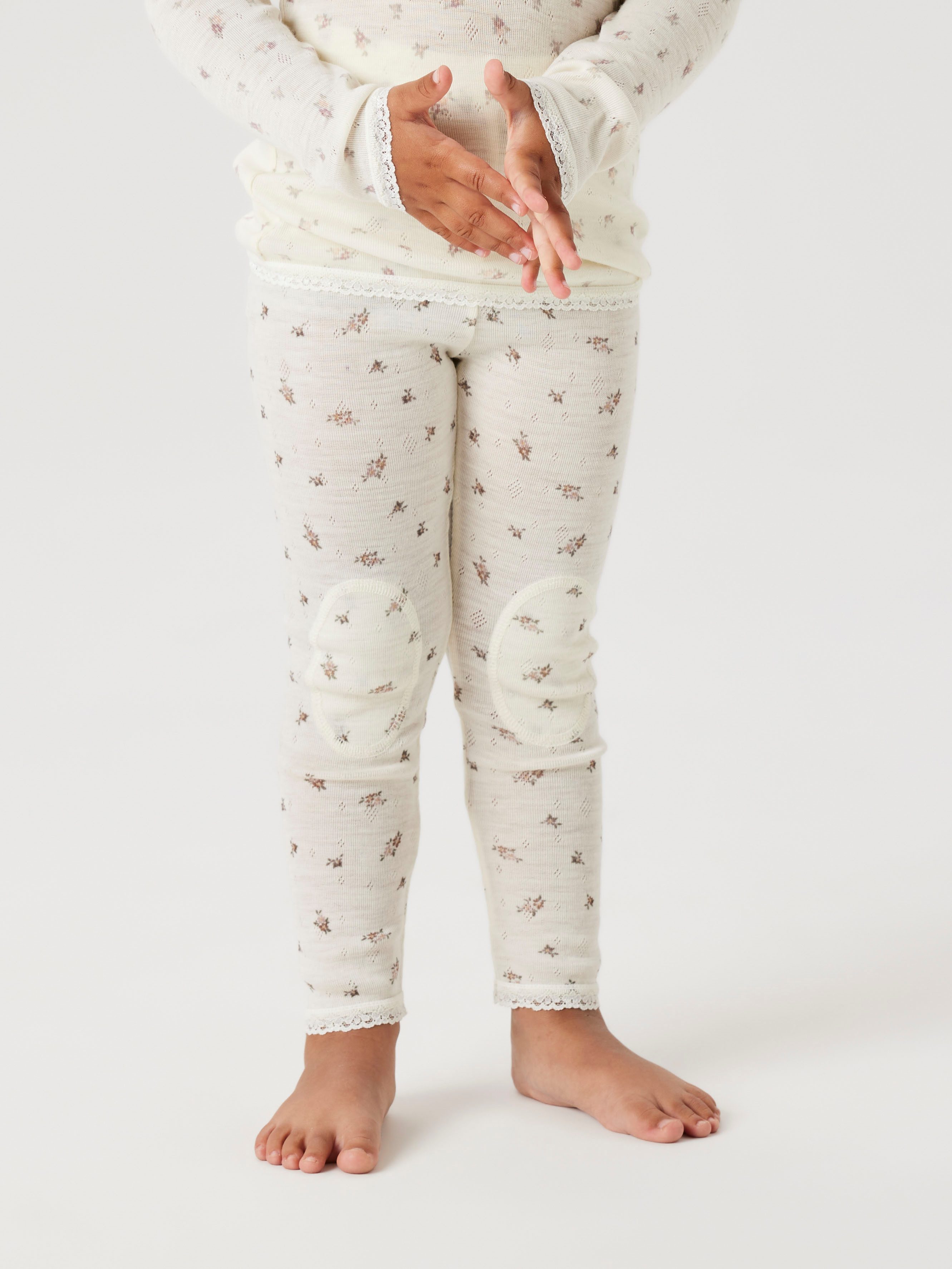 Leggings NMFWANG WOOL NEEDLE LEGGING NOOS