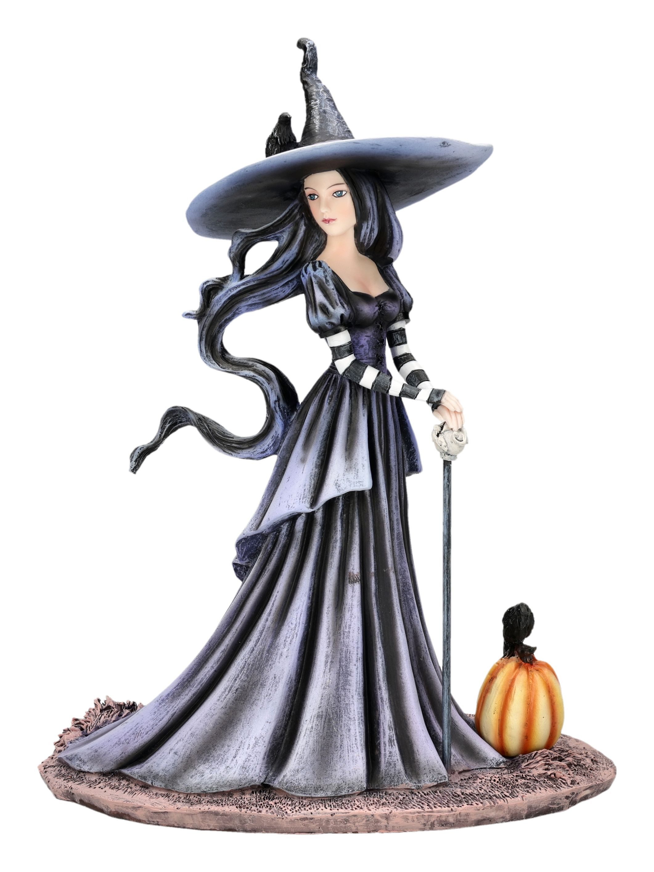 Figuren Shop GmbH Fantasy-Figur Hexen Statue – Amy Brown Ravenspell Witch Gothic Figur Fantasy 25 cm