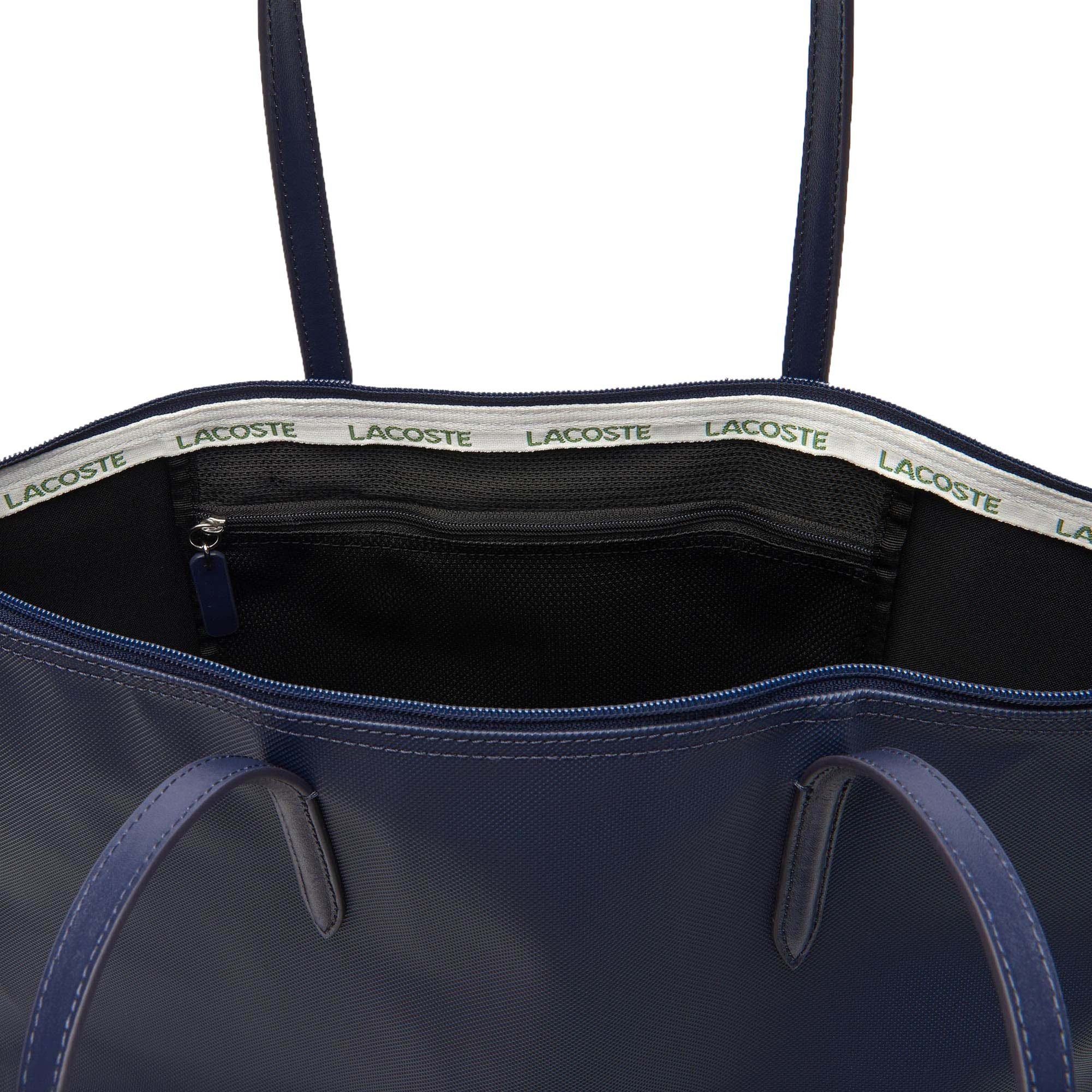 Lacoste Henkeltasche Damen Handtasche Lederimitat