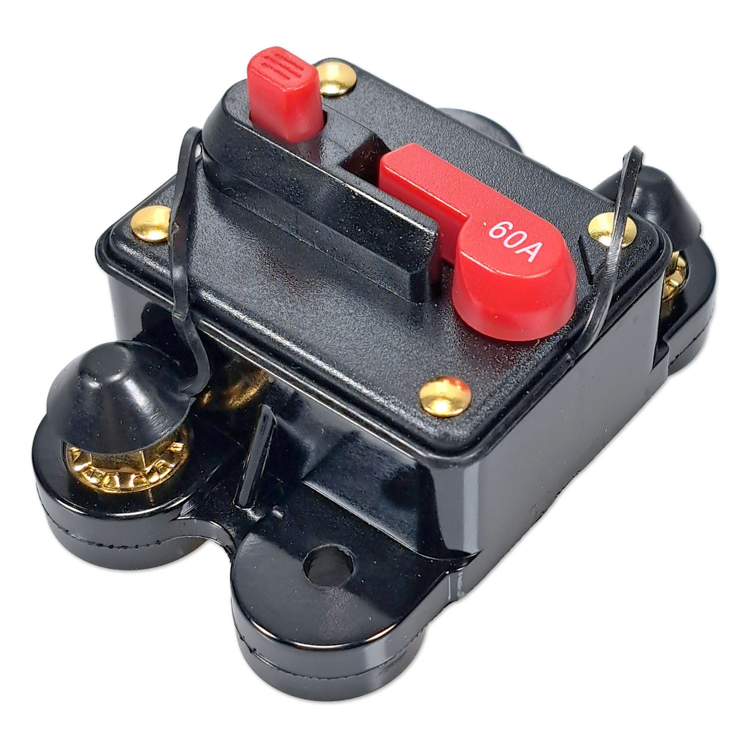 Impulse Innovation Kfz-Sicherungshalter Sicherungsautomat, M6, 12-48V, 60A, mit Abdeckung, 100 A